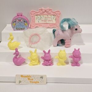 My Little Pony Baby Bonnet Ballet Dance Studio Beddy Bye Blinking Eyes 1986 Lot